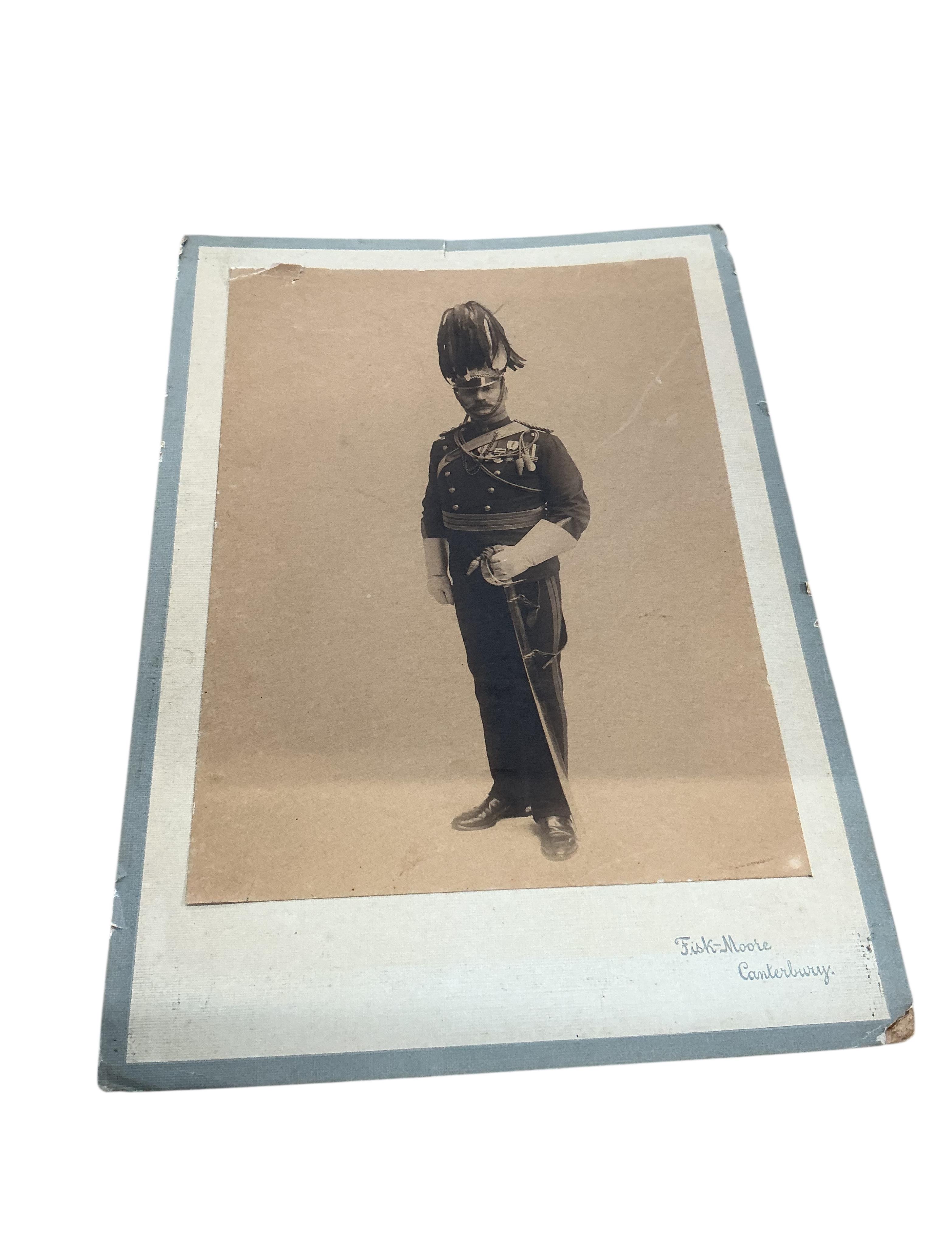 A 19th century pine two section military chest, width 106cm, depth 54cm, height 114cm, Provenance: By repute once the property of Frederick Matte (?) who was present at the Battle of Ladysmith